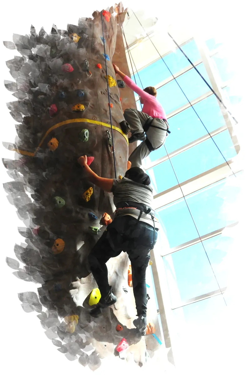 Rockclimbing | Havenwood Academy Two Girls Rock Climbing